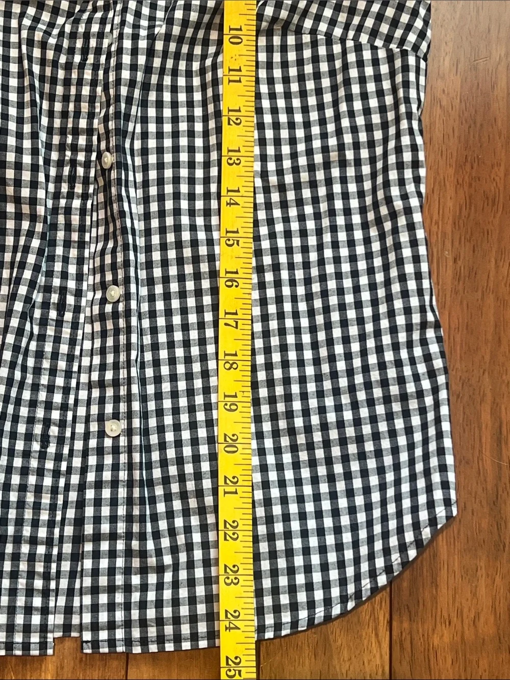 J. Crew Blue & White Gingham Sleeveless Button-Up Shirt